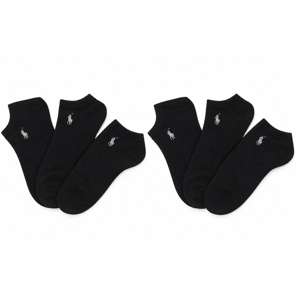 Polo Ralph Lauren Men's 6-Pk. Technical Quarter Socks  Black One Size